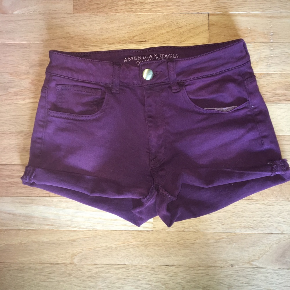 American Eagle High Rise Shortie Shorts